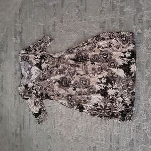 Glamour Elbow Length Sleeve Wrap Dress